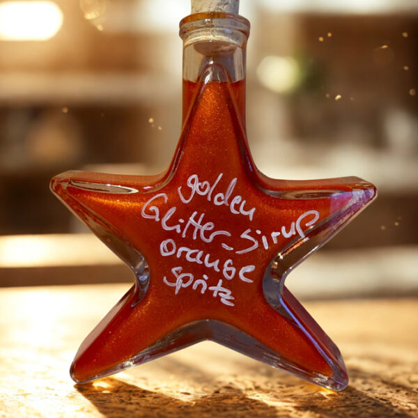Orange spritz glitter sirup