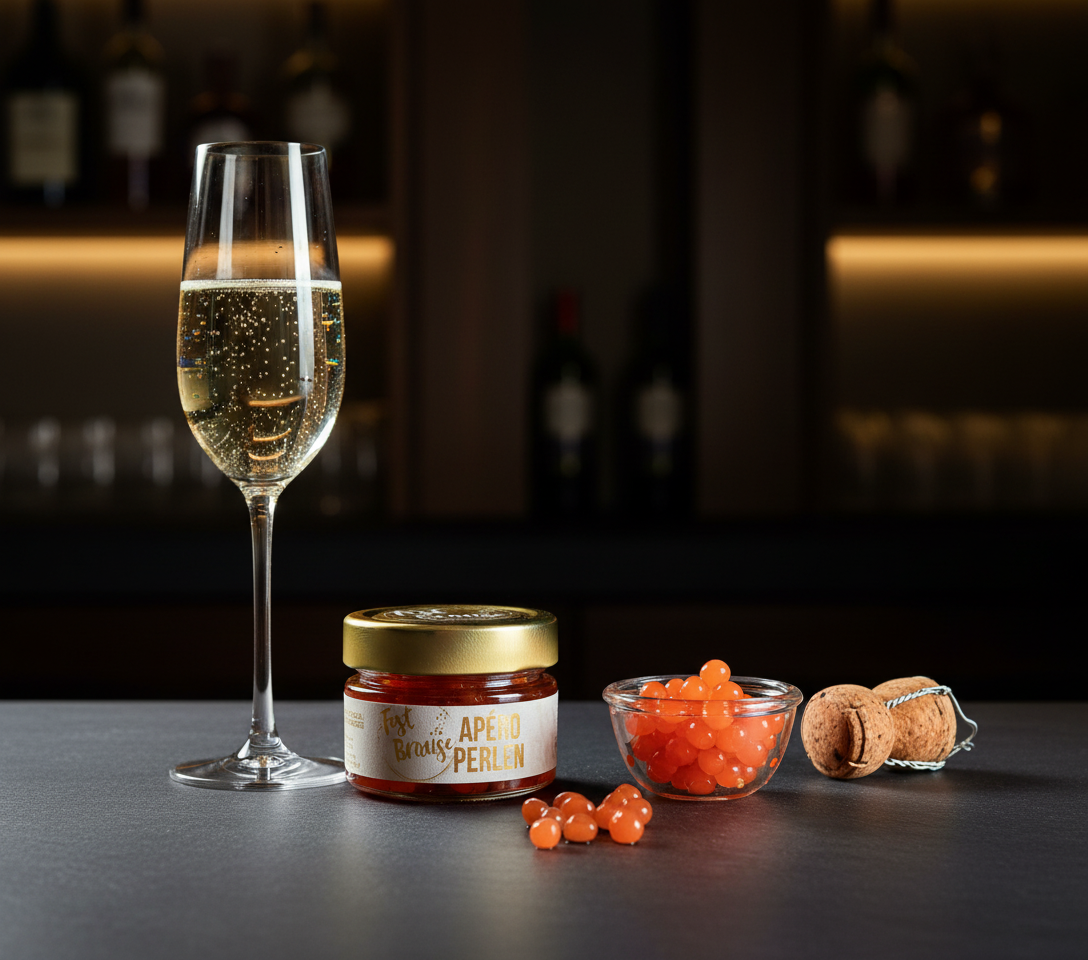 Apero Gourmet Perlen in Sekt Bar