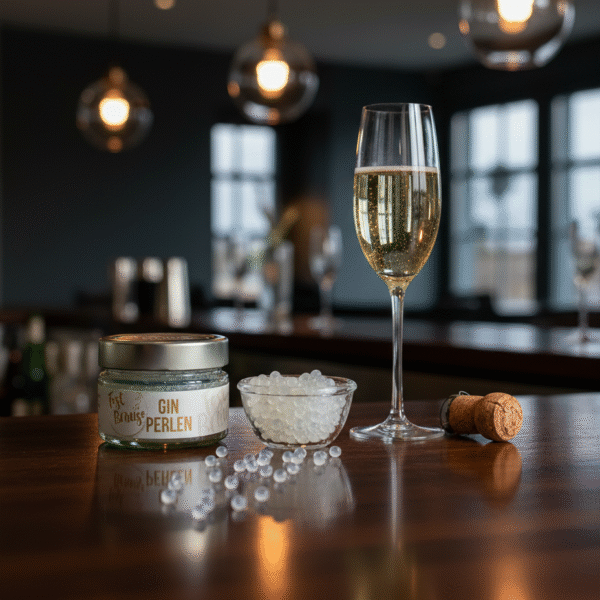 Gin Gourmet Perlen in Sekt Bar